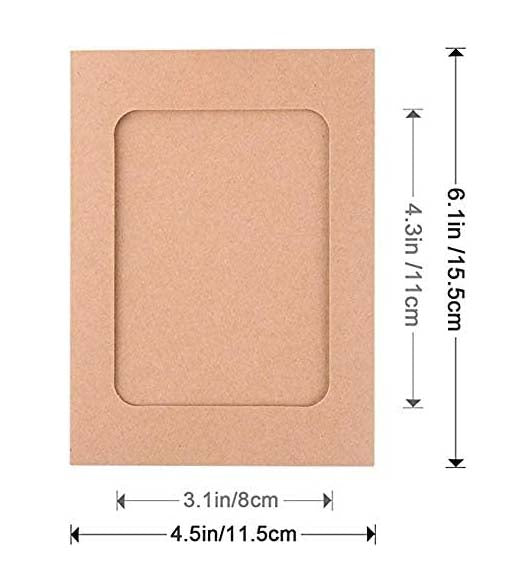 Bilderrahmen für Galerie Kollage I Bilderrahmen aus Pappe in drei Farben I INA A6 Format für deine Bildergalerie