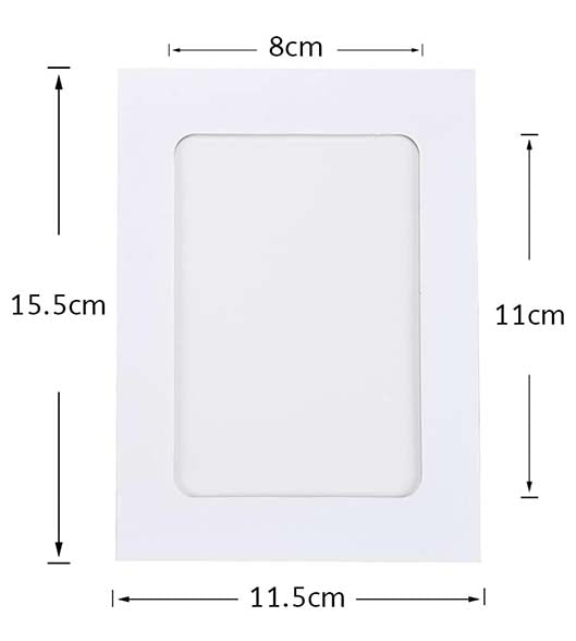 Bilderrahmen für Galerie Kollage I Bilderrahmen aus Pappe in drei Farben I INA A6 Format für deine Bildergalerie