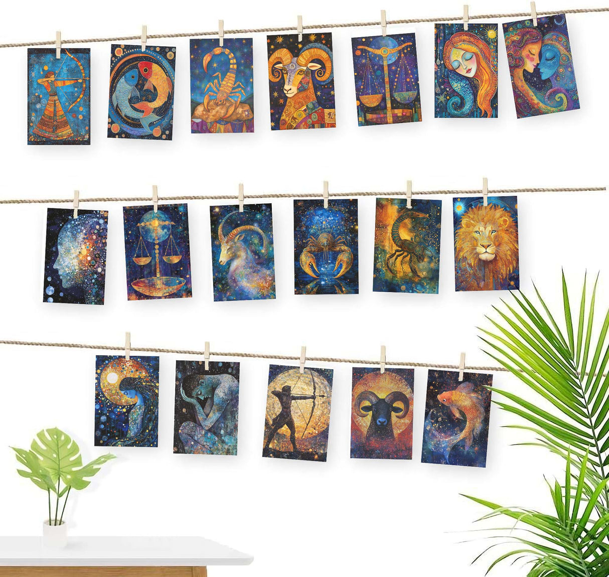 Bilderrahmen für Galerie Kollage I Bilderrahmen aus Pappe in drei Farben I INA A6 Format für deine Bildergalerie