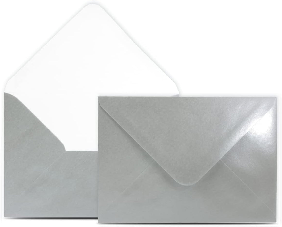 Umschläge für Postkarten und Klappkarten in veredelten Grund-,/Glanzfarben I DIN C6 Format I 114 mm x 162 mm I 4 x 6 INCH I Letter Format