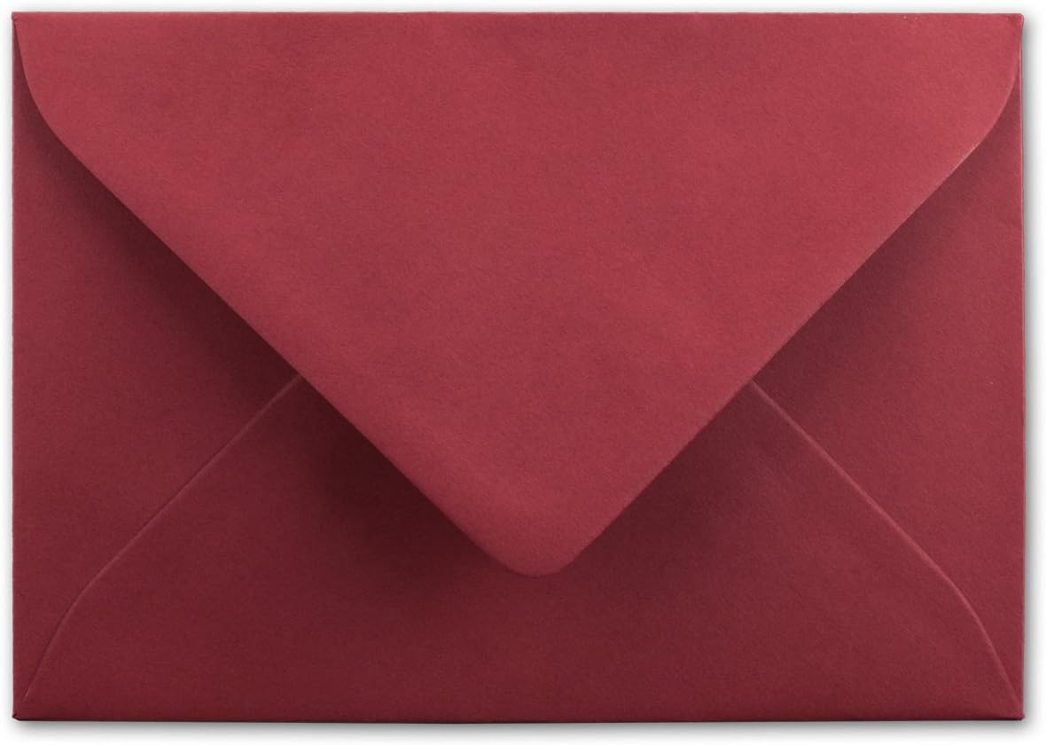 Umschläge für Postkarten und Klappkarten in veredelten Grund-,/Glanzfarben I DIN C6 Format I 114 mm x 162 mm I 4 x 6 INCH I Letter Format