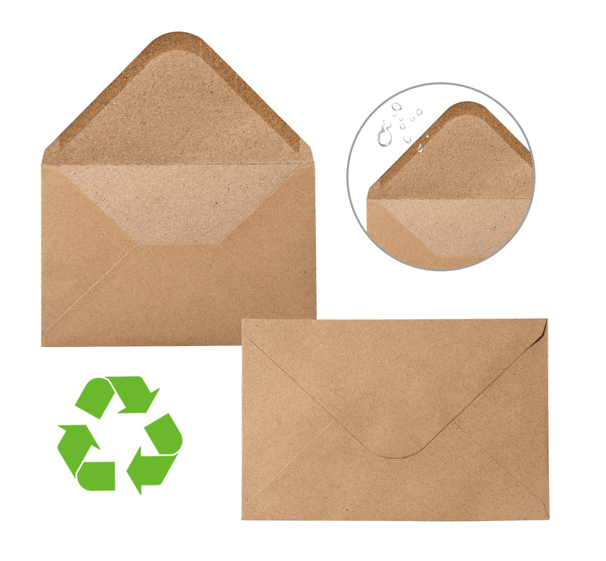 Umschläge für Postkarten und Klappkarten in veredelten Grund-,/Glanzfarben I DIN C6 Format I 114 mm x 162 mm I 4 x 6 INCH I Letter Format