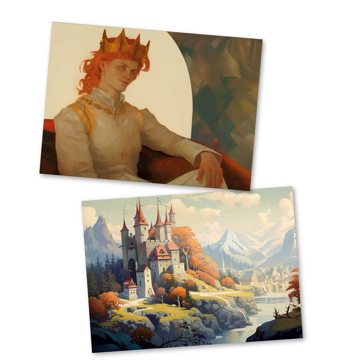 Das tapfere Schneiderlein Set A6 (15 Cards) kunstvoll Illustrierte Märchen I von den Brüdern Grimm im Original als kunstvolles Set