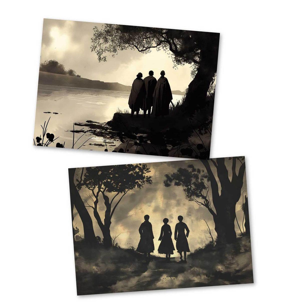 Die drei Brüder Set A6 (15 Cards) kunstvoll Illustrierte Märchen aus dem Harry Potter Universum I Heiligtümer des Todes