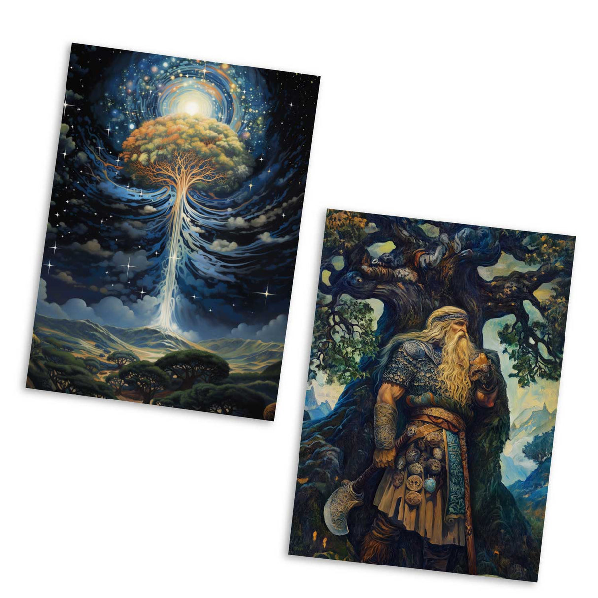 Siegfried - Teil 2 - Der Ring des Nibelungen Karten Set A6 (15 Cards) klassisch Illustrierte Legende I Siegfried I kunstvolles Set