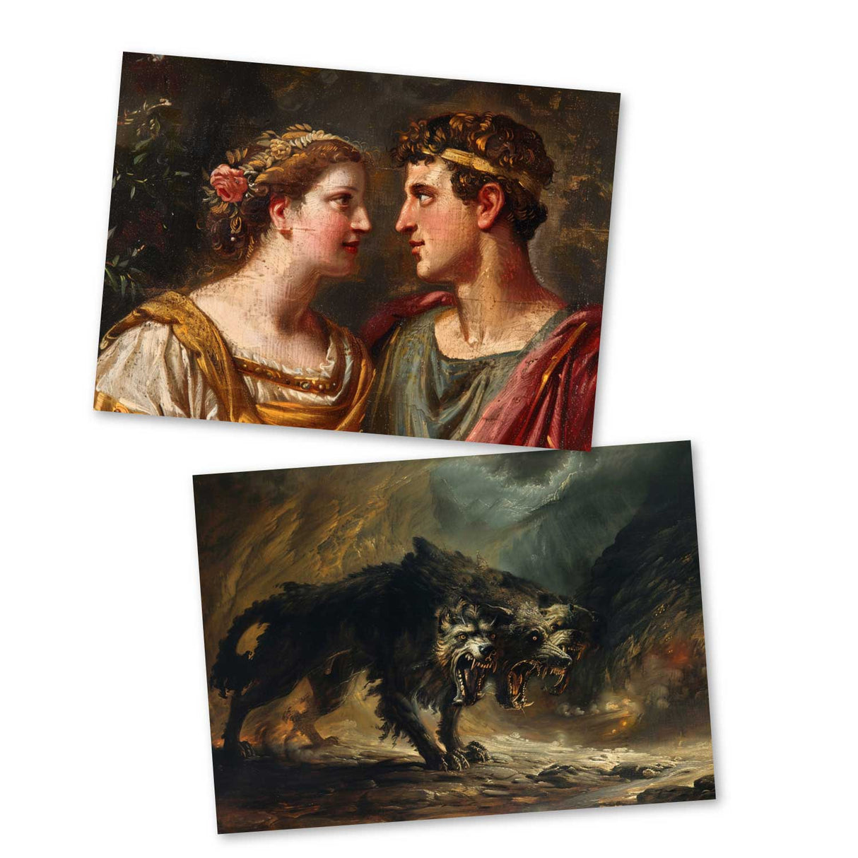 Antike Griechische Mythologie - Orpheus als Kartenset VOL 1 (15 Karten) | Mythologische Karten der Götter | Geschenk | Postkarte Klappkarte