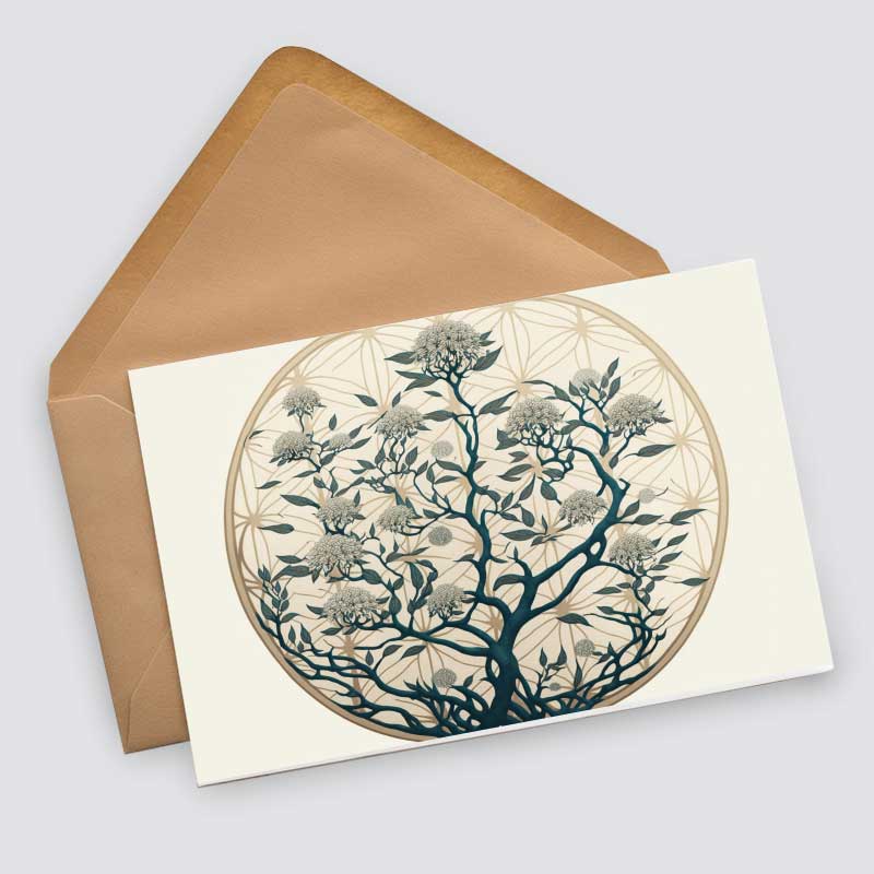 Blume des Lebens Karten Set (10 Karten) | Flower of Life | Geschenk | Wanddekoration | Bild Deko Spirituell | Dekoration I Wandbild