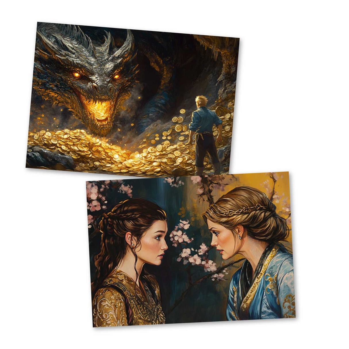 Siegfried - Teil 2 - Der Ring des Nibelungen Karten Set A6 (15 Cards) klassisch Illustrierte Legende I Siegfried I kunstvolles Set