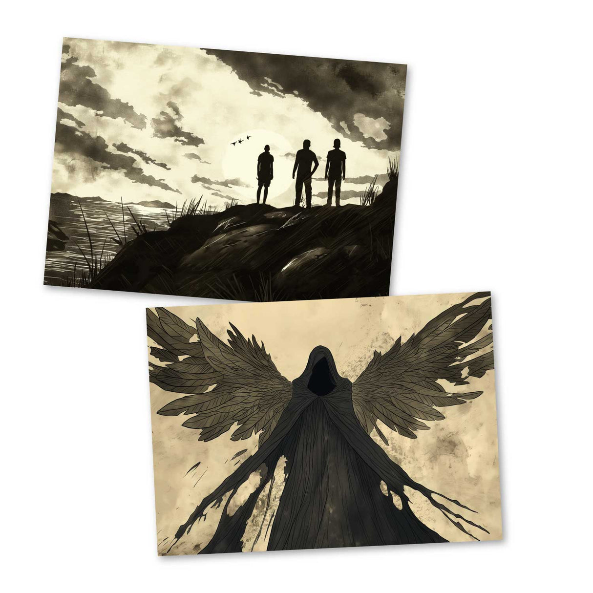 Die drei Brüder Set A6 (15 Cards) kunstvoll Illustrierte Märchen aus dem Harry Potter Universum I Heiligtümer des Todes