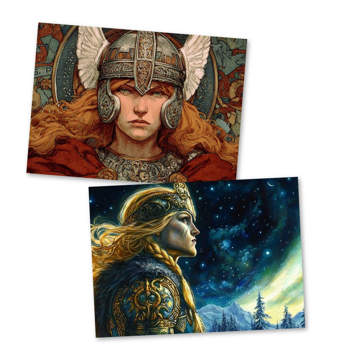 Die Walküre - Teil 3 - Der Ring des Nibelungen Karten Set A6 (15 Cards) klassisch Illustrierte Legende I Walküre I kunstvolles Set