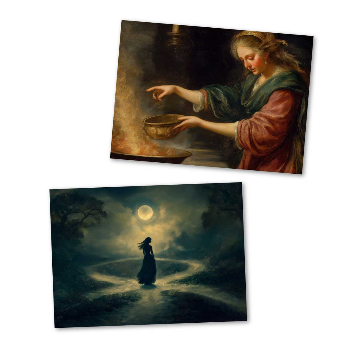 Antike Mythologie - Hekate - Göttin der Magie als Kartenset (12 Karten) | Mythologische Karten der Götter | Magie und Mystik