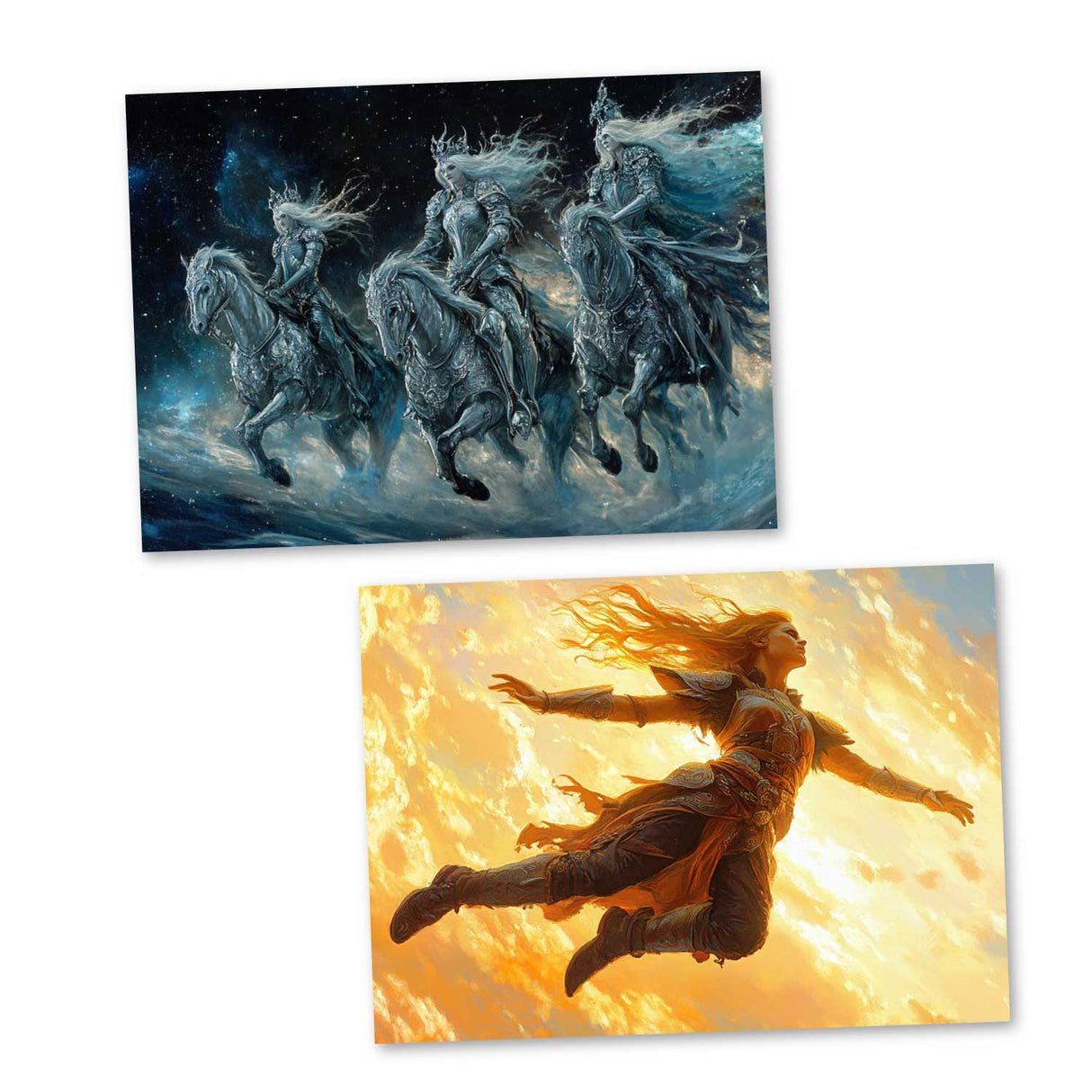 Die Walküre - Teil 3 - Der Ring des Nibelungen Karten Set A6 (15 Cards) klassisch Illustrierte Legende I Walküre I kunstvolles Set