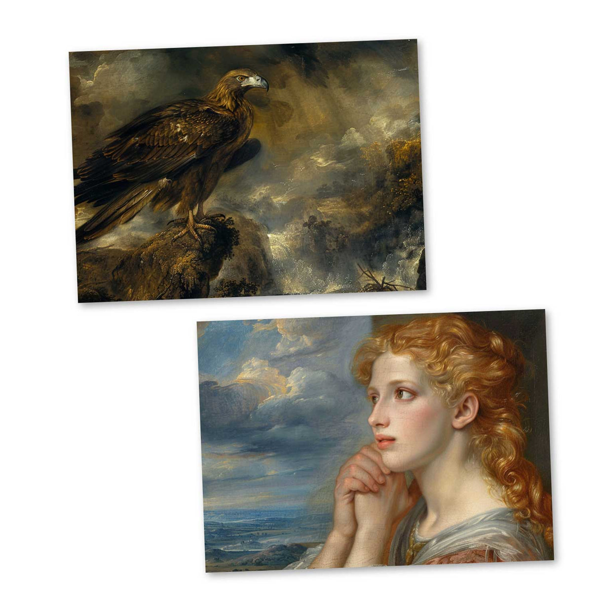 Antike Griechische Mythologie - Amor; Psyche als Kartenset (15 Karten) | Mythologische Karten der Götter | Schöne und das Biest