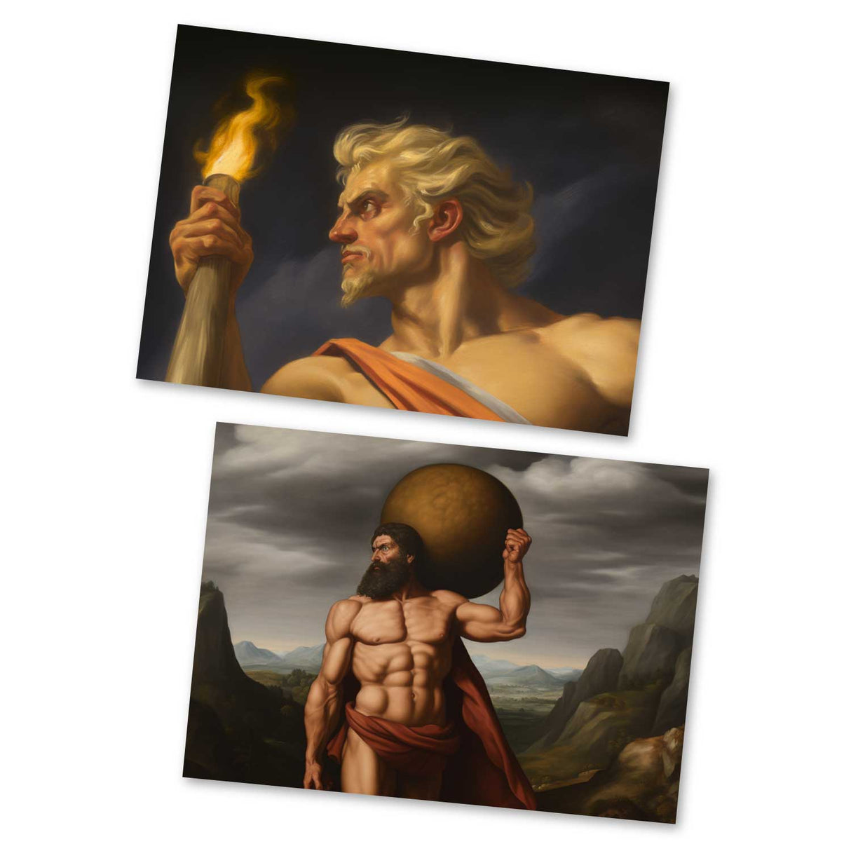 Antike Griechische Mythologie - Herakles - Herkules als Kartenset VOL 1 (15 Karten) | Karten der Götter | Geschenk | Postkarte Klappkarte