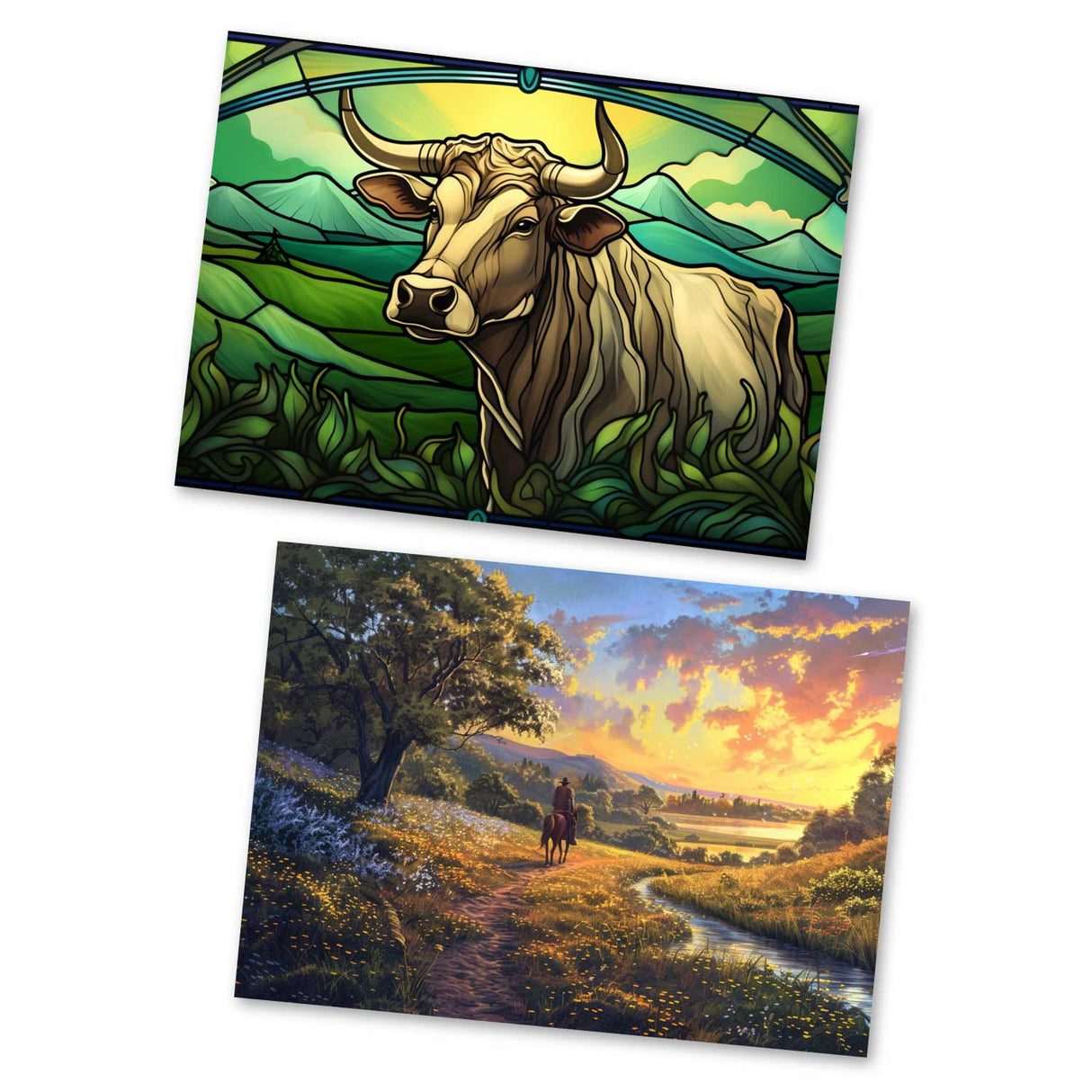 Hans im Glück Karten Set A6 (15 Cards) Illustriertes Märchen I von den Brüdern Grimm im Original I Vintage Karten