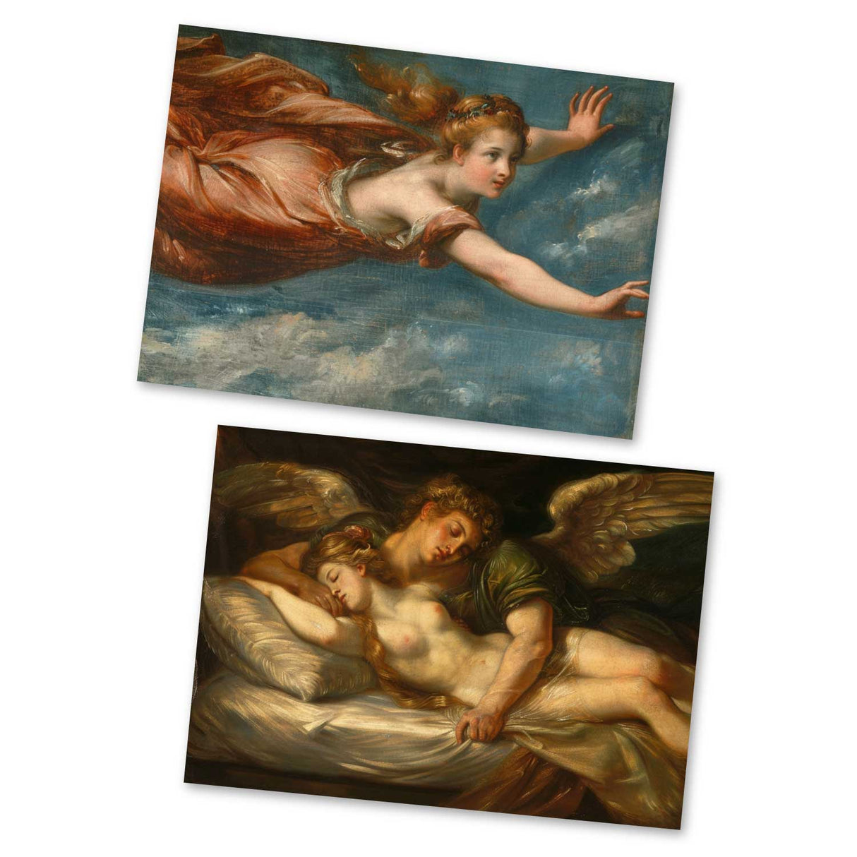 Antike Griechische Mythologie - Amor; Psyche als Kartenset (15 Karten) | Mythologische Karten der Götter | Schöne und das Biest