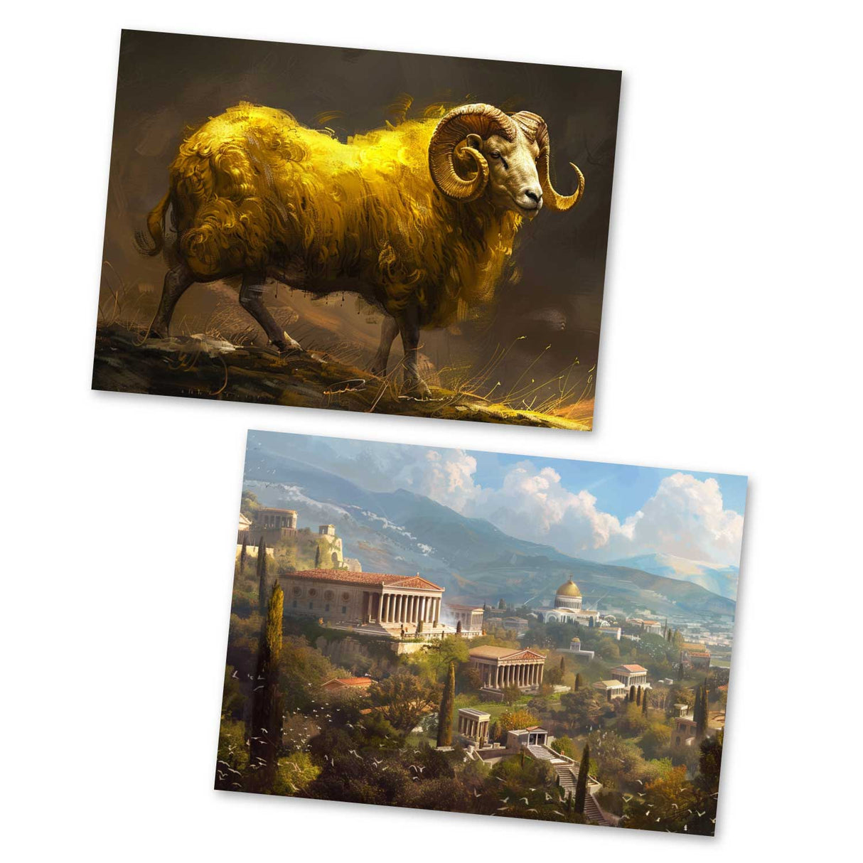 Antike Griechische Mythologie - Orpheus als Kartenset VOL 1 (15 Karten) | Mythologische Karten der Götter | Geschenk | Postkarte Klappkarte