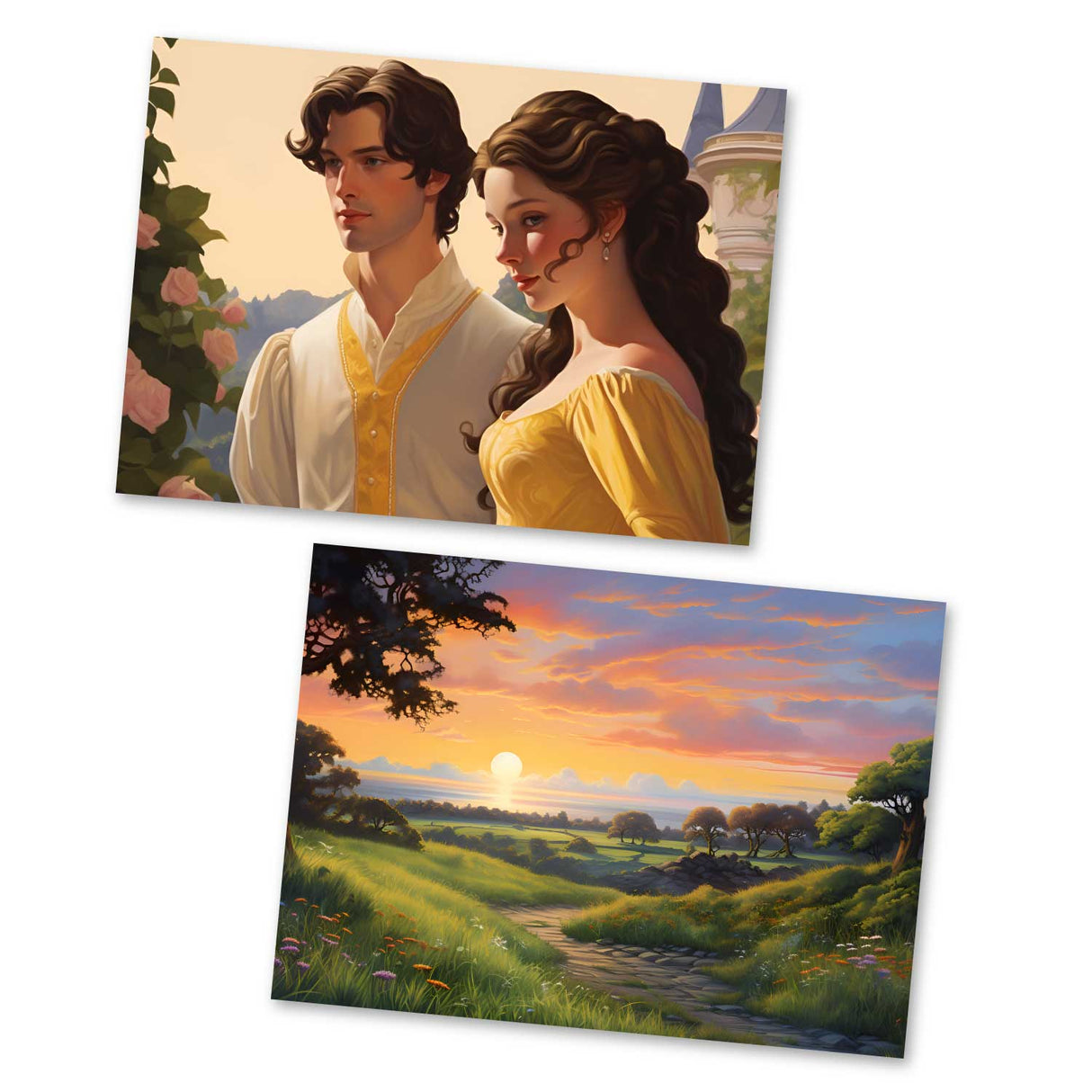 Der Froschkönig Karten Set A6 (15 Cards) Illustrierte Märchen im Painting Still I von den Brüdern Grimm im Original als kunstvolles Set