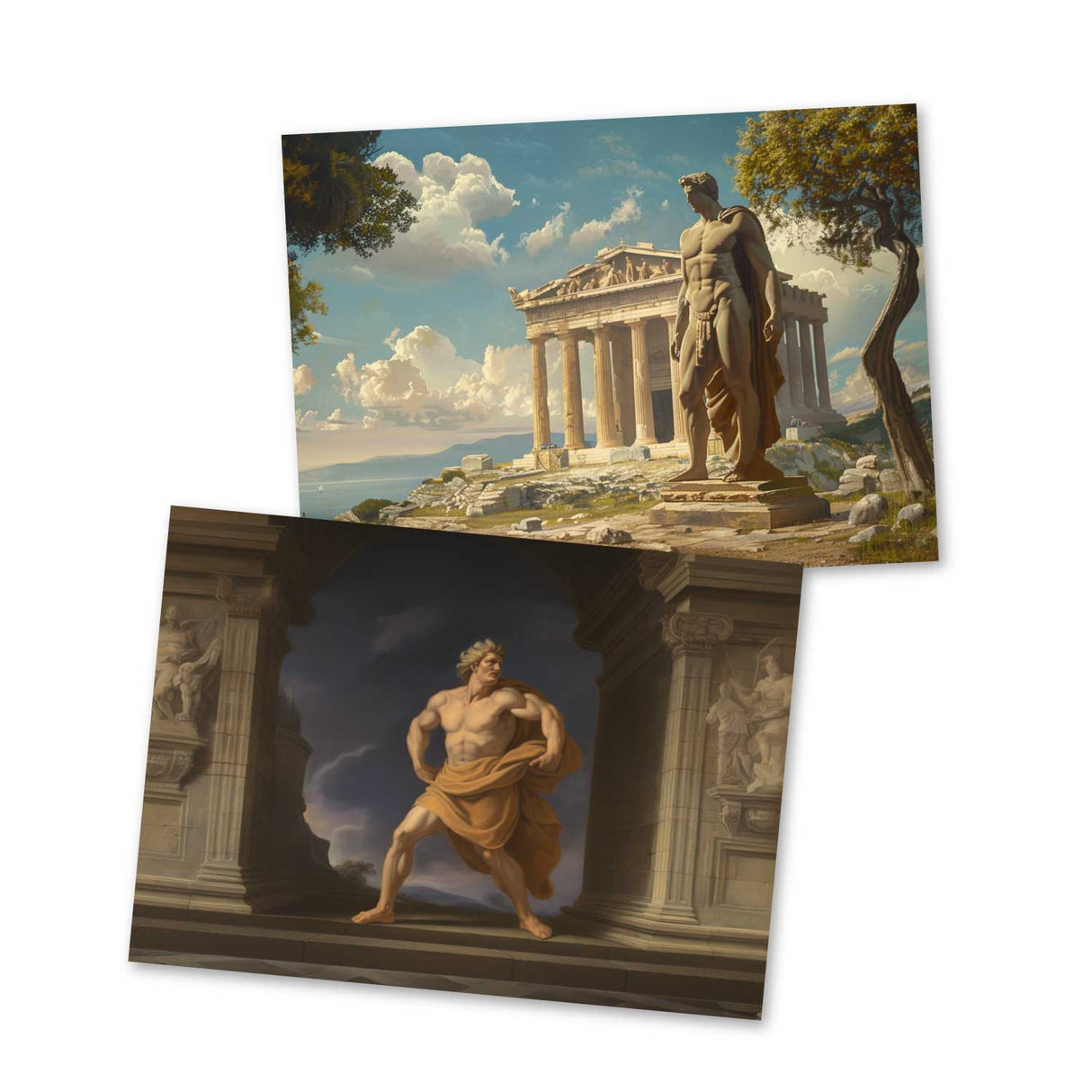 Antike Griechische Mythologie - Herakles - Herkules als Kartenset VOL 1 (15 Karten) | Karten der Götter | Geschenk | Postkarte Klappkarte