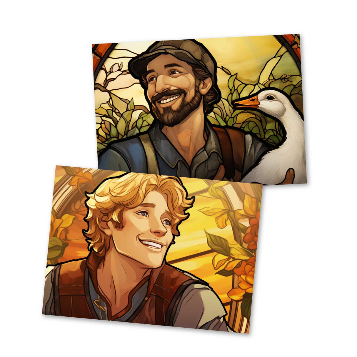 Hans im Glück Karten Set A6 (15 Cards) Illustriertes Märchen I von den Brüdern Grimm im Original I Vintage Karten