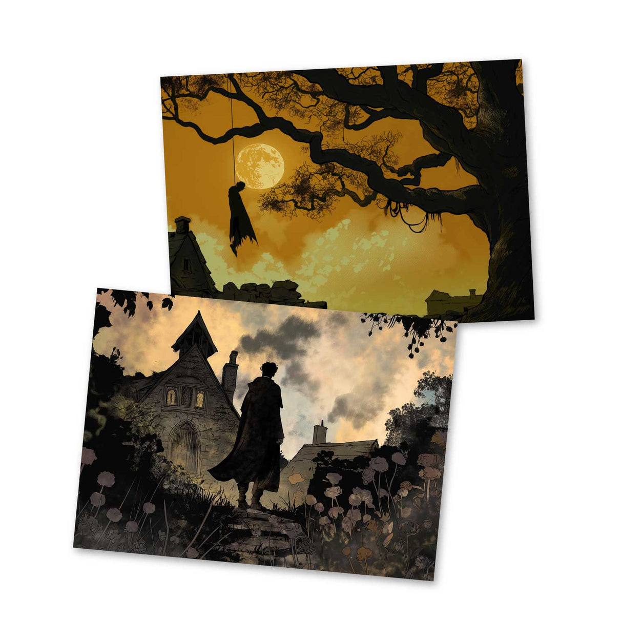 Die drei Brüder Set A6 (15 Cards) kunstvoll Illustrierte Märchen aus dem Harry Potter Universum I Heiligtümer des Todes