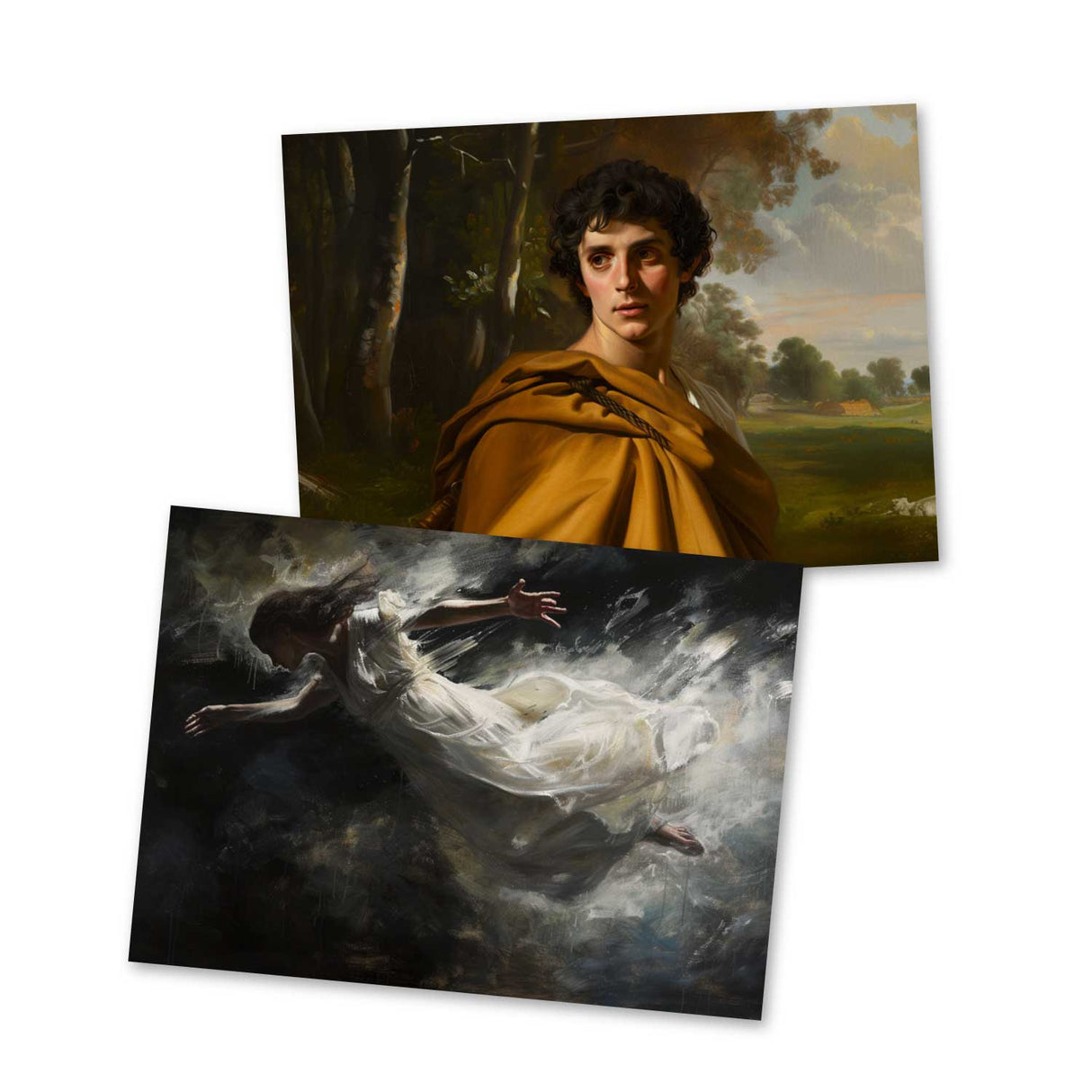 Antike Griechische Mythologie - Orpheus als Kartenset VOL 1 (15 Karten) | Mythologische Karten der Götter | Geschenk | Postkarte Klappkarte