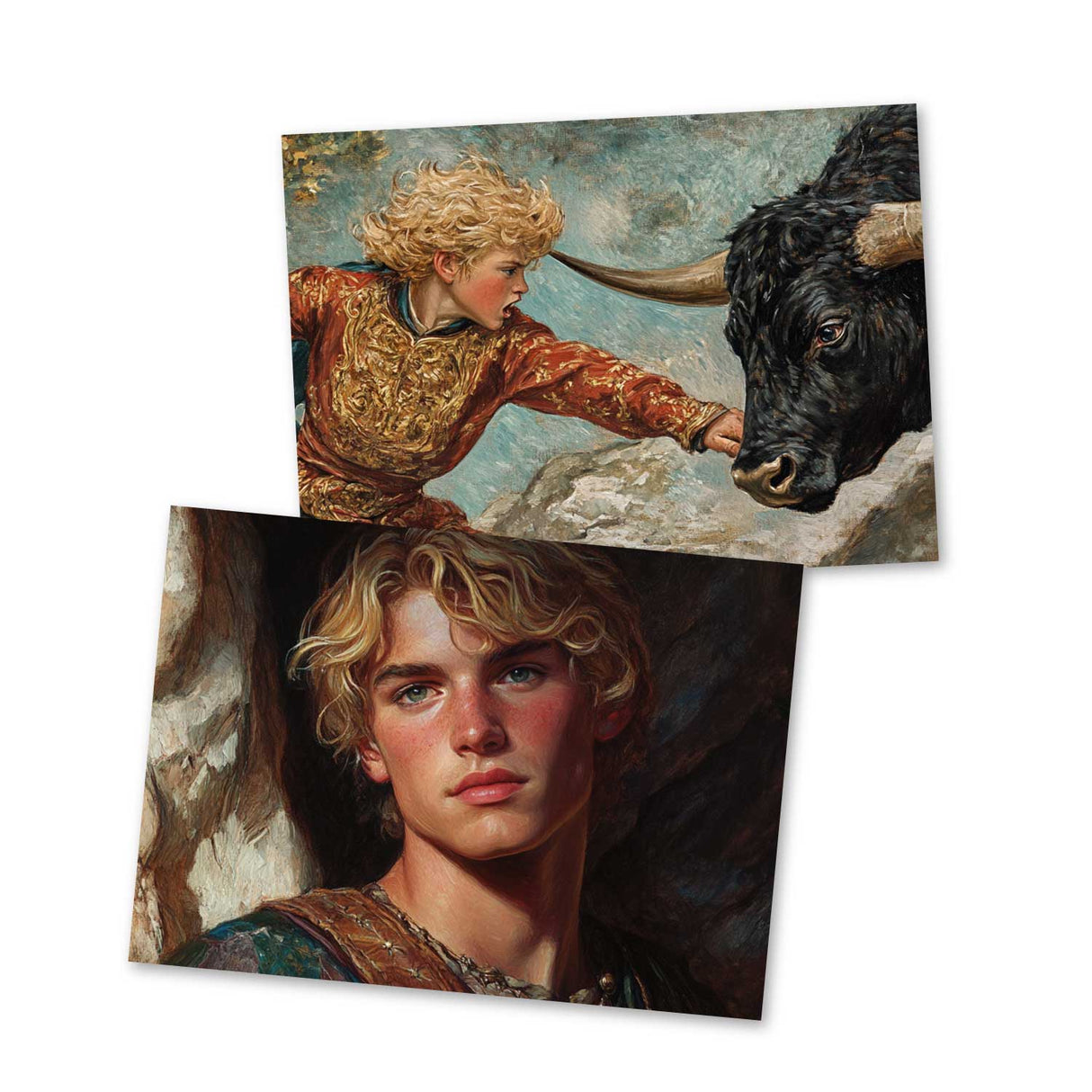 Siegfried - Teil 2 - Der Ring des Nibelungen Karten Set A6 (15 Cards) klassisch Illustrierte Legende I Siegfried I kunstvolles Set