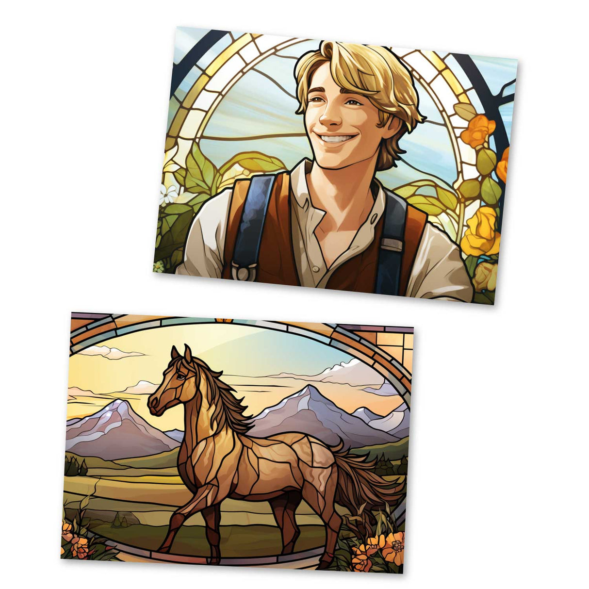 Hans im Glück Karten Set A6 (15 Cards) Illustriertes Märchen I von den Brüdern Grimm im Original I Vintage Karten