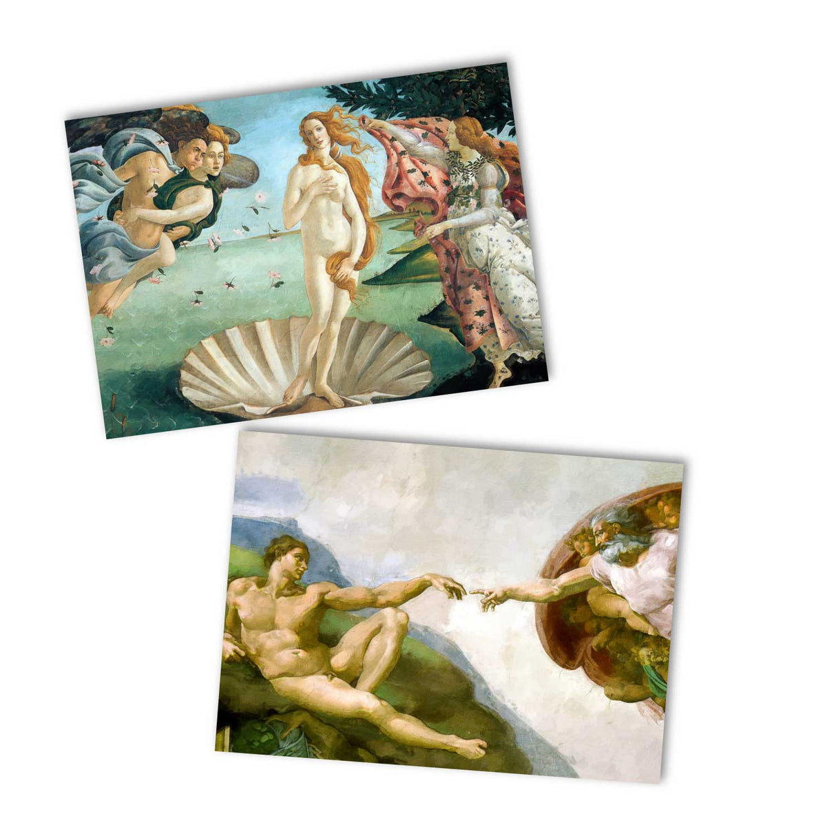 Kunstvolle Karten im Set (13 Karten) | Die größten Kunstwerke als Grußkarten I Postkarten Klappkarten | Bekannte Künstler I Kunstdruck