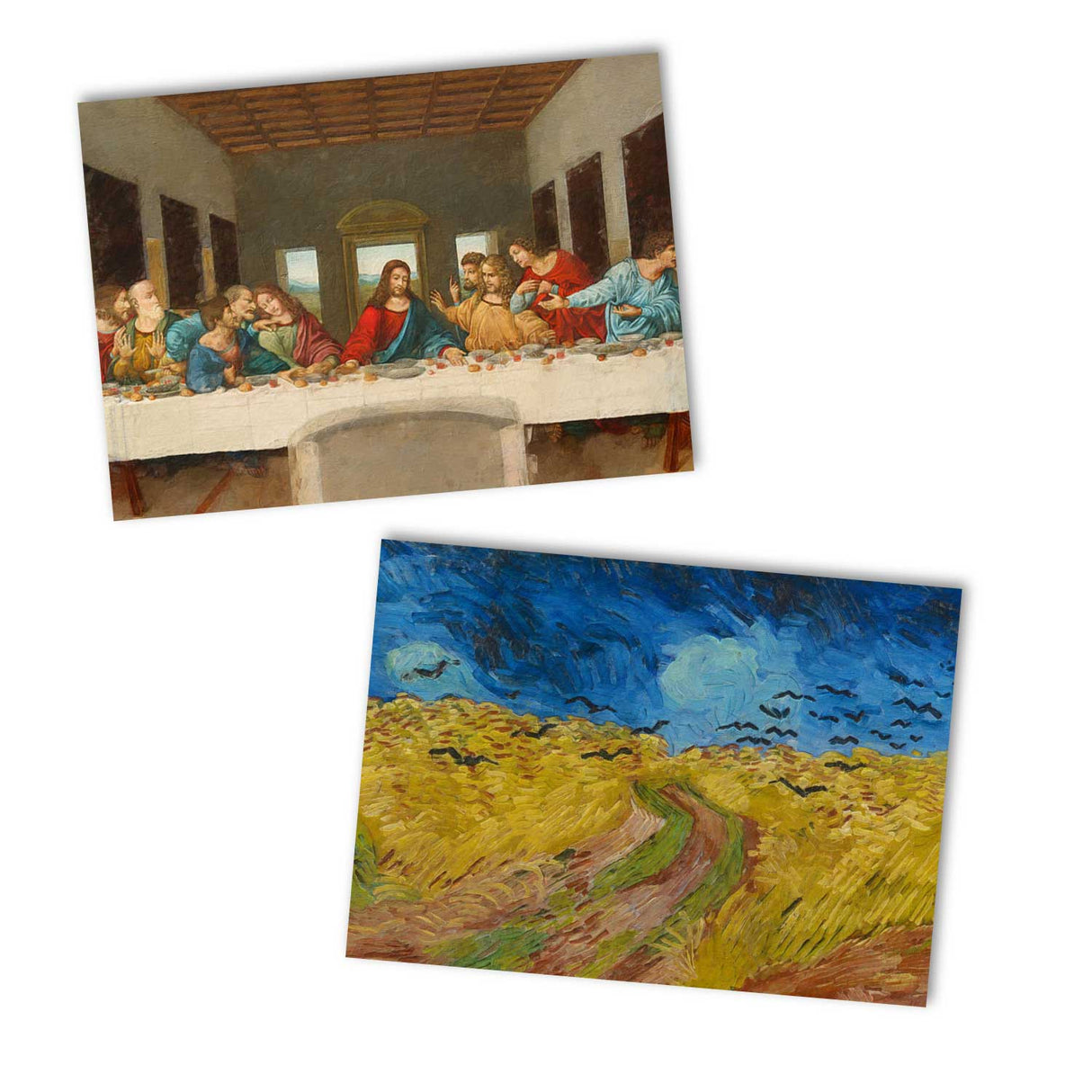 Kunstvolle Karten im Set (13 Karten) | Die größten Kunstwerke als Grußkarten I Postkarten Klappkarten | Bekannte Künstler I Kunstdruck