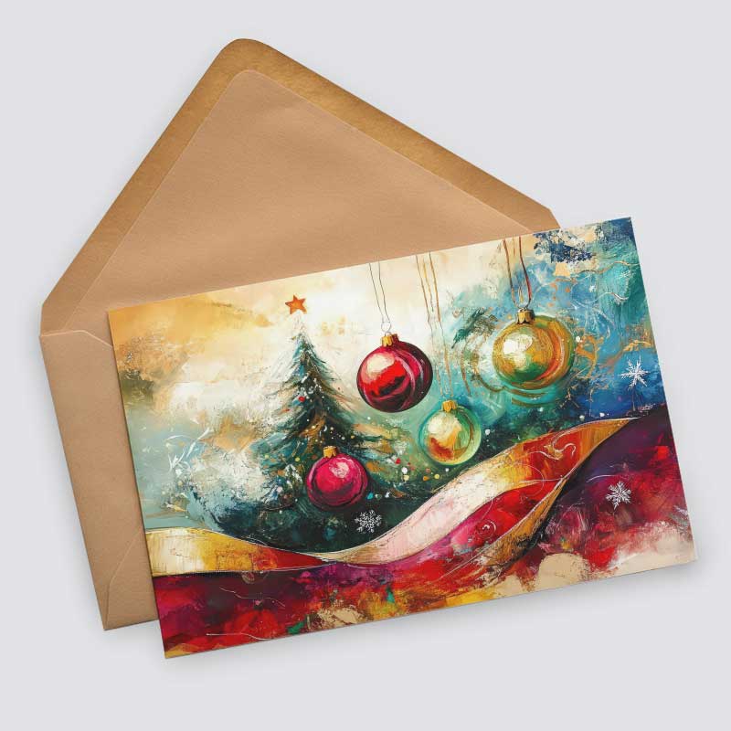 Weihnachten Grußkarten Set V4 (10 Karten) | Kunstvolle Weihnachts Karten | Geschenk | Karte mit Grußbotschaft | Postkarte oder Klappkarte (Kopie)