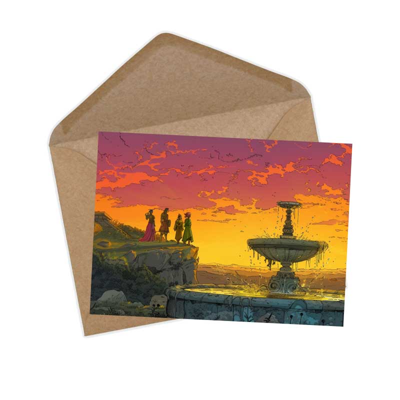 Der Brunnen des wahren Glücks Karten Set A6 (15 Cards) Illustriertes Harry Potter Märchen von Beedle dem Barden I Fantasy Postkarten