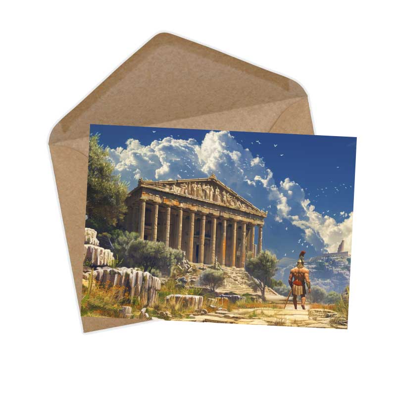 Antike Griechische Mythologie - Herakles - Herkules als Kartenset VOL 1 (15 Karten) | Karten der Götter | Geschenk | Postkarte Klappkarte