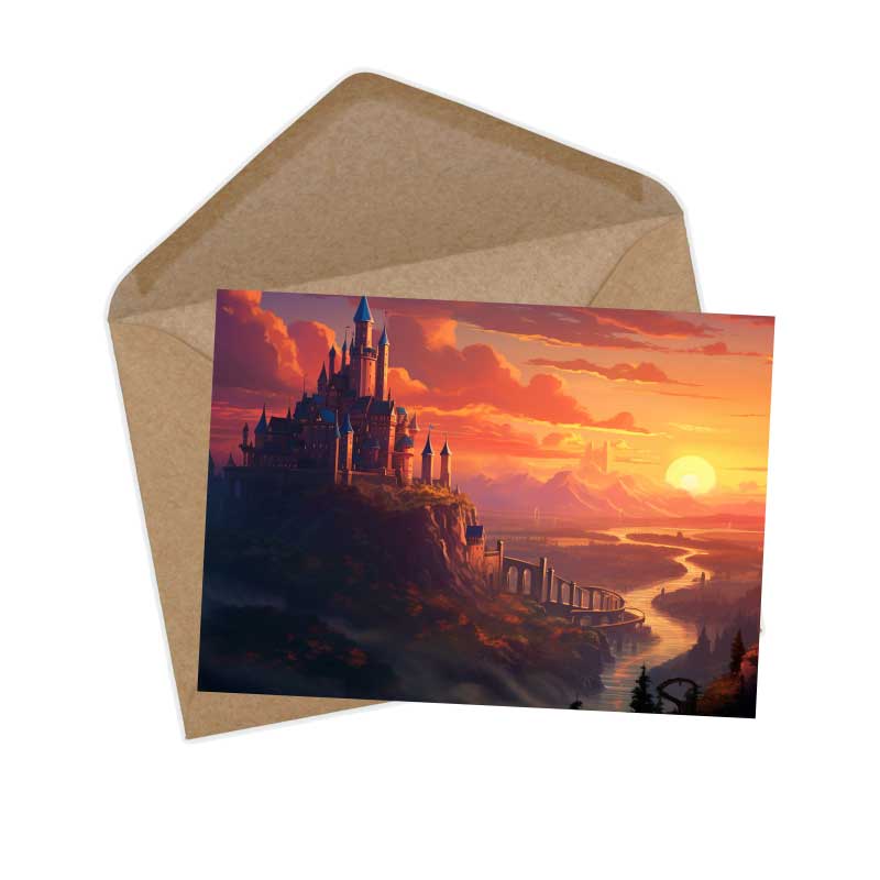 Brüderchen und Schwesterchen Karten Set A6 (15 Cards) Illustrierte Märchen Stained Glass I Gebrüdern Grimm im Original als kunstvolles Set