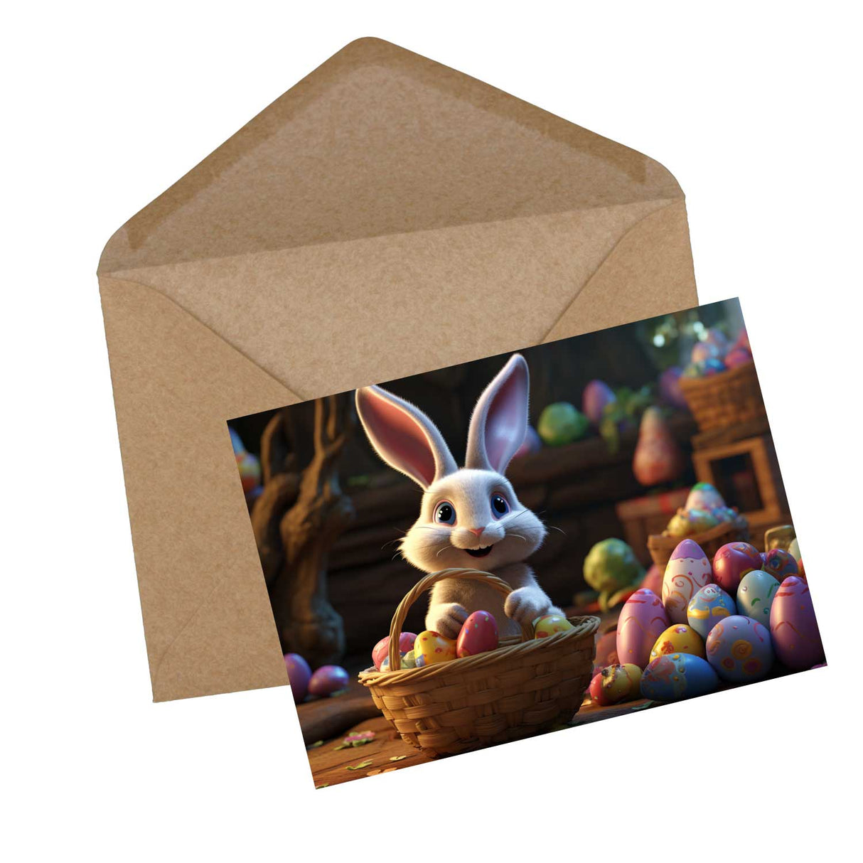 Oster Grußkarten Set (10 Karten) | Kunstvolle Osterkarten | Geschenk | Karte mit Grußbotschaft | Postkarte | Osterfest VOL2 CGI