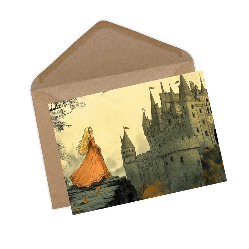 Das Rätsel Karten Set A6 (15 Cards) Illustrierte Märchen Zeichnung I von den Brüdern Grimm im Original