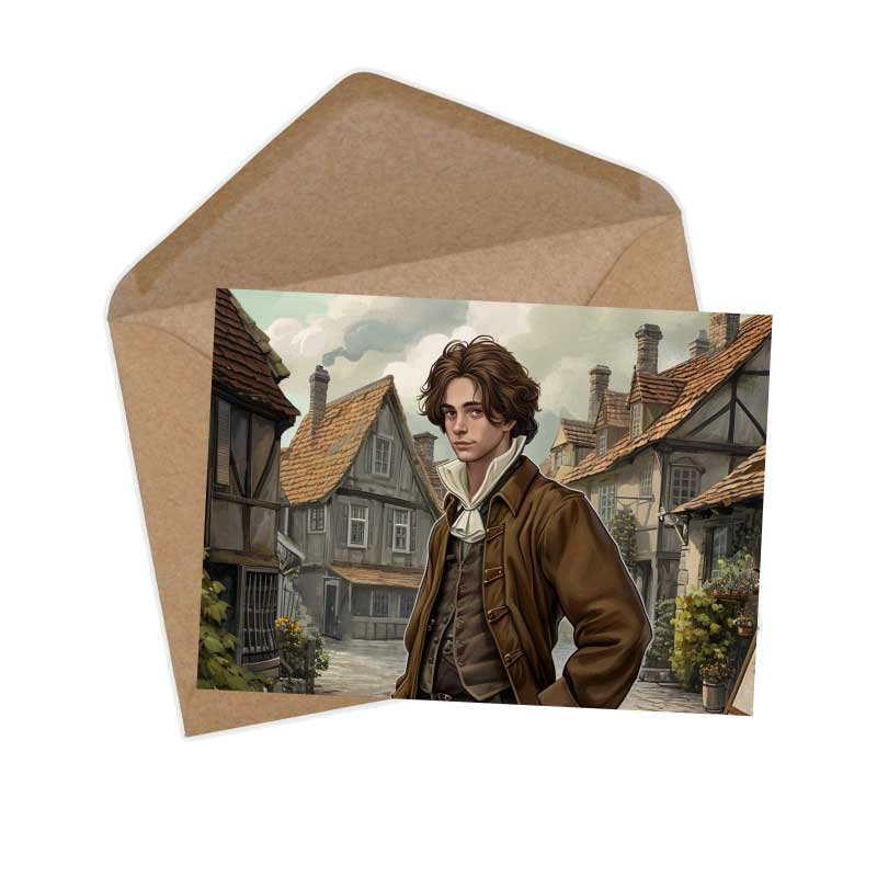 Der verzauberte See Set A6 (15 Cards) Illustriertes irisches Märchen I Gebrüdern Grimm Übersetzung von T. C. Croker als kunstvolles Set