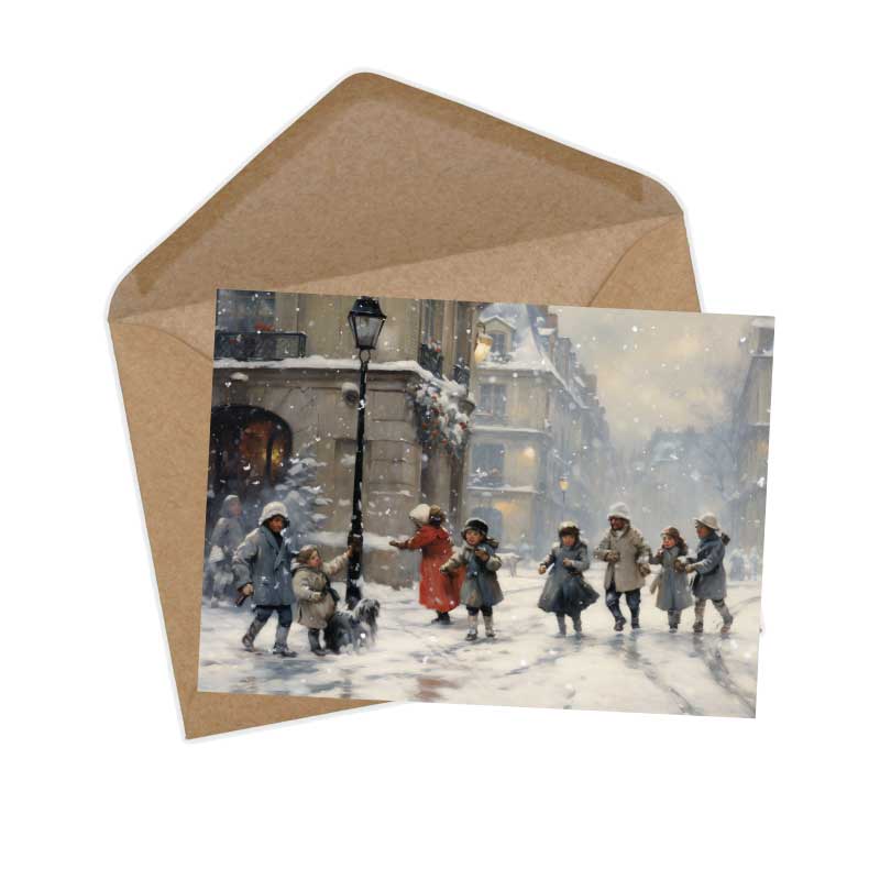 Sterntaler Karten Set A6 (15 Cards) Illustrierte Märchen im Biedermeier Stil I von den Brüdern Gimm im Original als kunstvolles Set