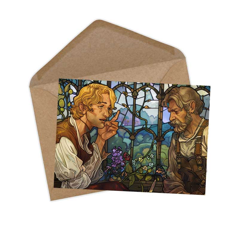 Hans im Glück Karten Set A6 (15 Cards) Illustriertes Märchen I von den Brüdern Grimm im Original I Vintage Karten