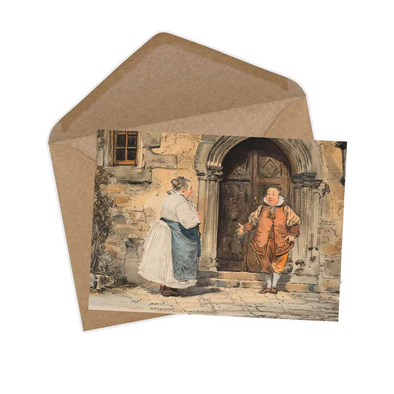 Die kluge Gretel Karten Set A6 (15 Cards) Illustriertes Märchen I von den Gebrüdern Grimm im Original I humorvolle Vintage Karten