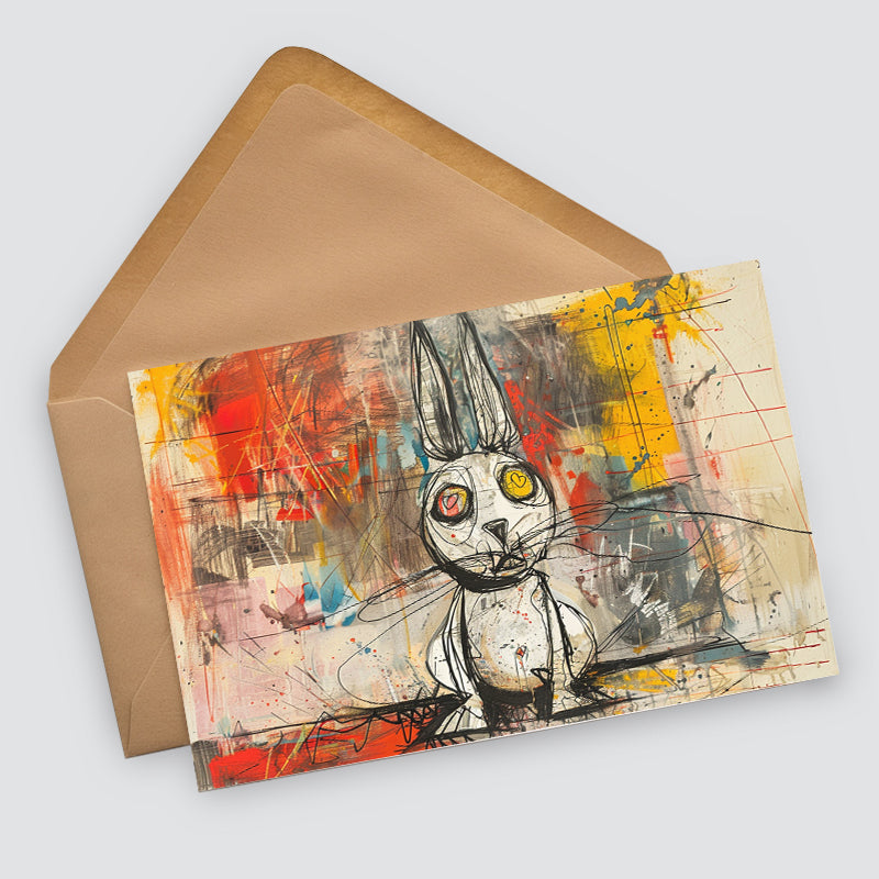 Abstrakte Tiermotive - Grußkarten àla Kandinsky - Kartenset mit 10 Karten | Postkarten und Klappkarten | kunstvolles Geschenk