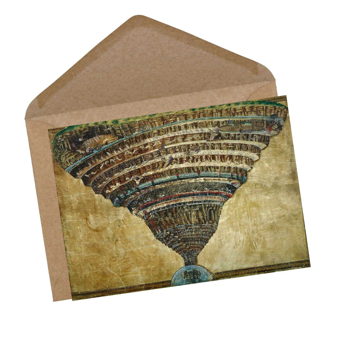 Dantes Inferno Kunstkarten Set (12 Karten) | Kunstvolle Karten | Geschenk | Unterwelt Hölle | Postkarte oder als Klappkarte