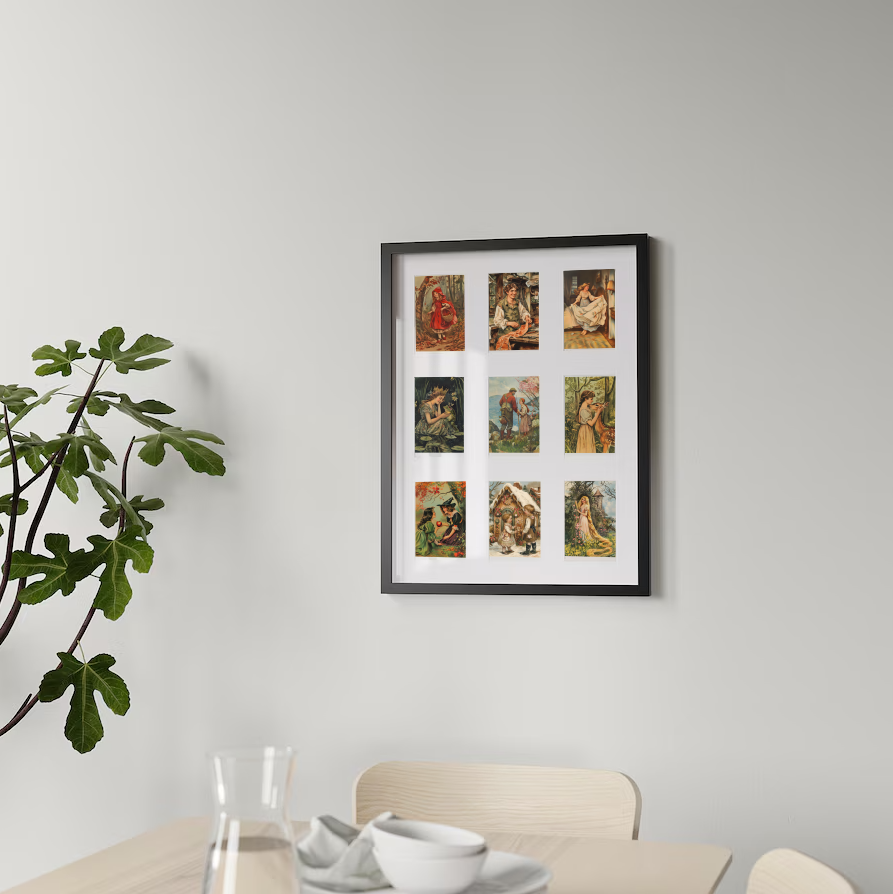 Traditionelle Märchenkarten Set (15 Karten) | Vintage Postkarten mit Märchen Motiven der Brüder Grimm - Illustration Vintage