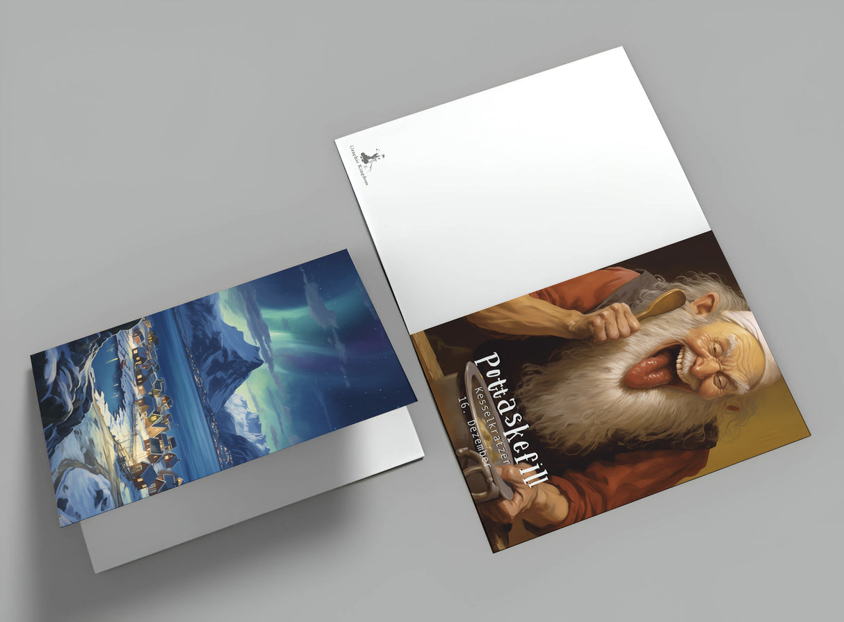 Islands Yule Lads Karten Set A6 (15 Cards) Isländische Weihnachtsmänner I Weihnachtsbuben I Weihnachtstrolle I Humorvolle Folklore Karten