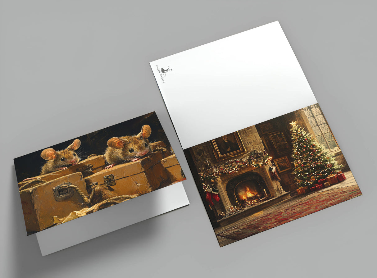 Der Tannenbaum - Märchen von H.C. Andersen Set A6 (15 Cards) klassisch Illustriert I Weihnachtsbaum I kunstvolles Set