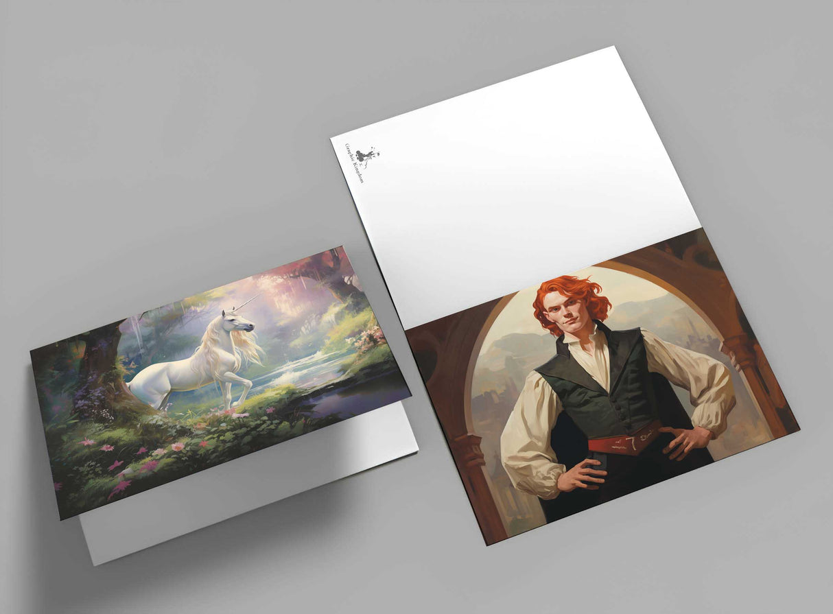 Das tapfere Schneiderlein Set A6 (15 Cards) kunstvoll Illustrierte Märchen I von den Brüdern Grimm im Original als kunstvolles Set