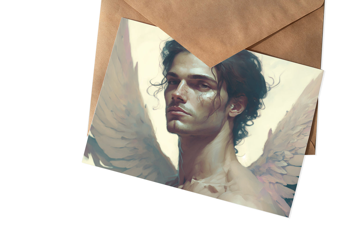 Engel Postkarten Set (10 Karten) | Kunstvolle Engel | Geschenk | Kondolenzkarte | Religiöse Christliche Karten | Dekoration I Wandbild