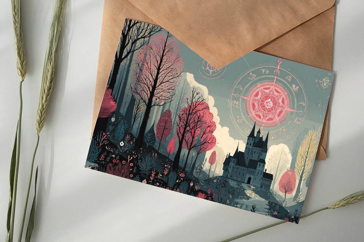Jorinde und Joringel Set A6 (8 Cards) Illustriertes Märchen I Gebrüdern Grimm  als kunstvolles Set