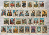 Vintage Tarotkarten Set (78 Karten) | Tarot Deck mit 78 Tarot Karten in drei größen | deutsch und englisch erhältlich | Rider Waite Stil